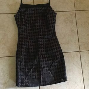 Harlequin design dress